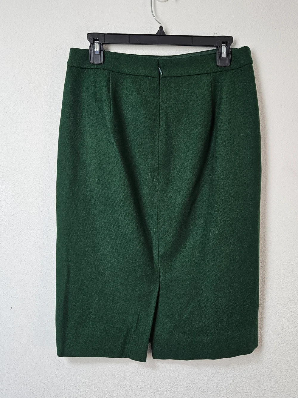 J.Crew The Pencil Skirt Classic Wool Blend Dark Green Women's Pencil Skirt 4